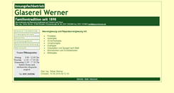 Desktop Screenshot of glasereiwerner.de